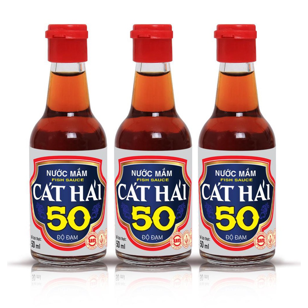 Nước mắm Cát Hải 50 độ đạm chai 50ml