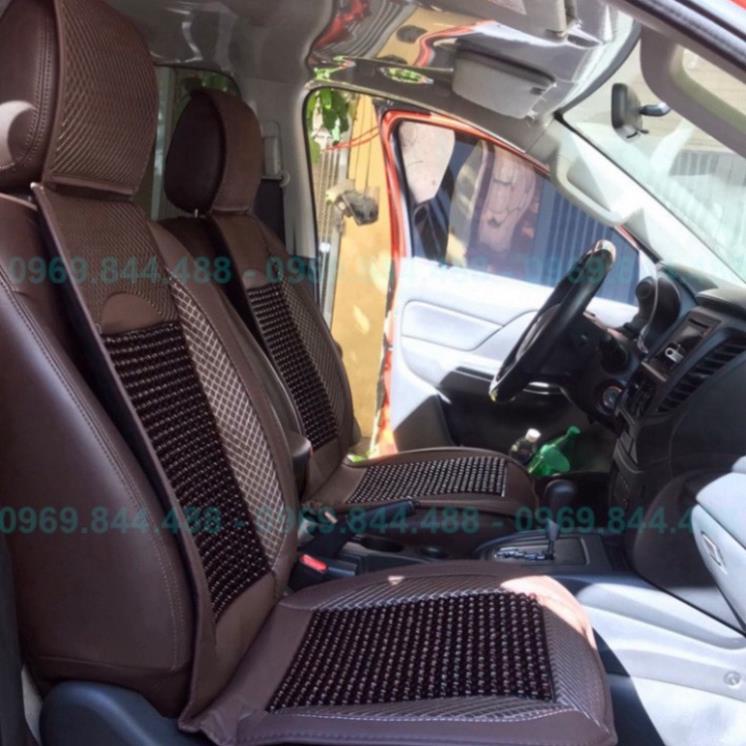 Bọc Ghế Ô Tô Tựa Lưng Ô Tô - Áo Ghế Ô Tô, Lót Liền Hạt Gỗ Trơn Nhẵn, Cao Cấp