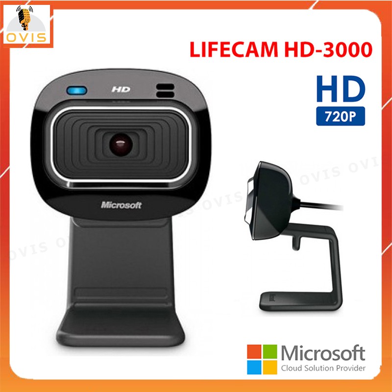 Webcam Máy Tính Microsoft LifeCam HD-3000 Video Trực Tuyến HD720, Giảm Tối Đa Tiếng Ồn