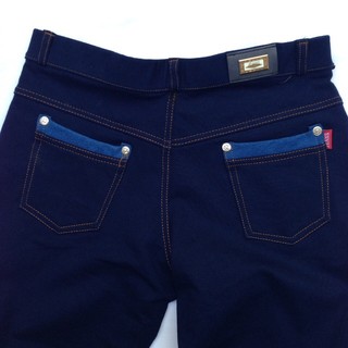 LG014 - QUẦN  LEGGING GIẢ JEAN ( THUN 2 DA ) ( xanh và đen )