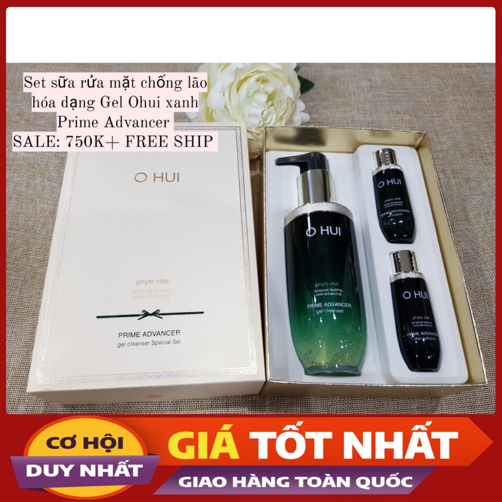 🌺[Hàng Chính Hãng] SỮA RỬA MẶT DẠNG GEL OHUI PRIME GEL CLEANSER 🌷