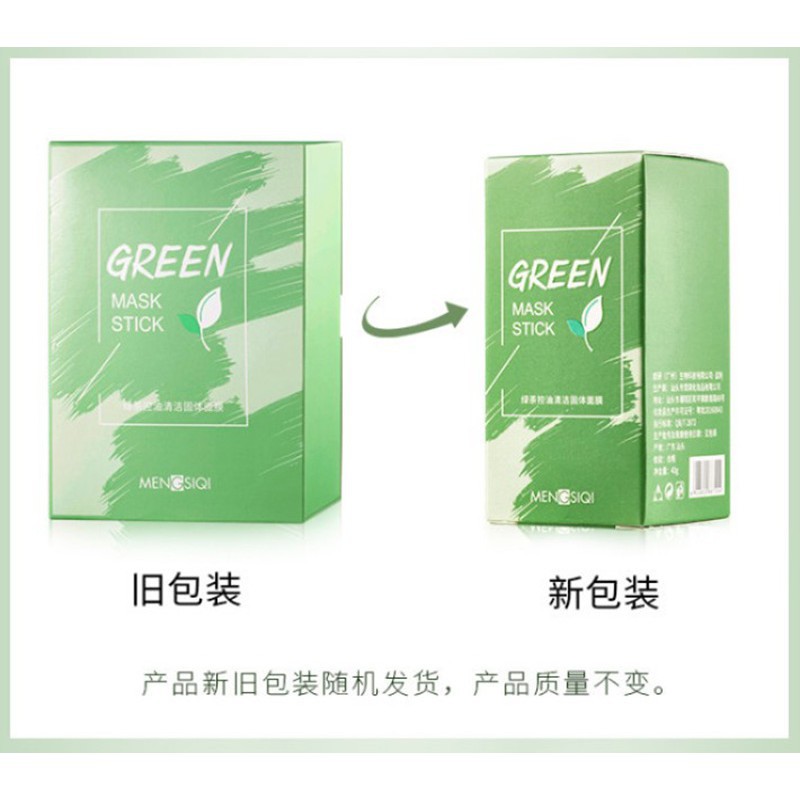 [Hàng mới về] Mặt nạ trà xanh MENGSIQI tẩy mụn trứng cá điều dầu thanh lọc trên da hiệu quả