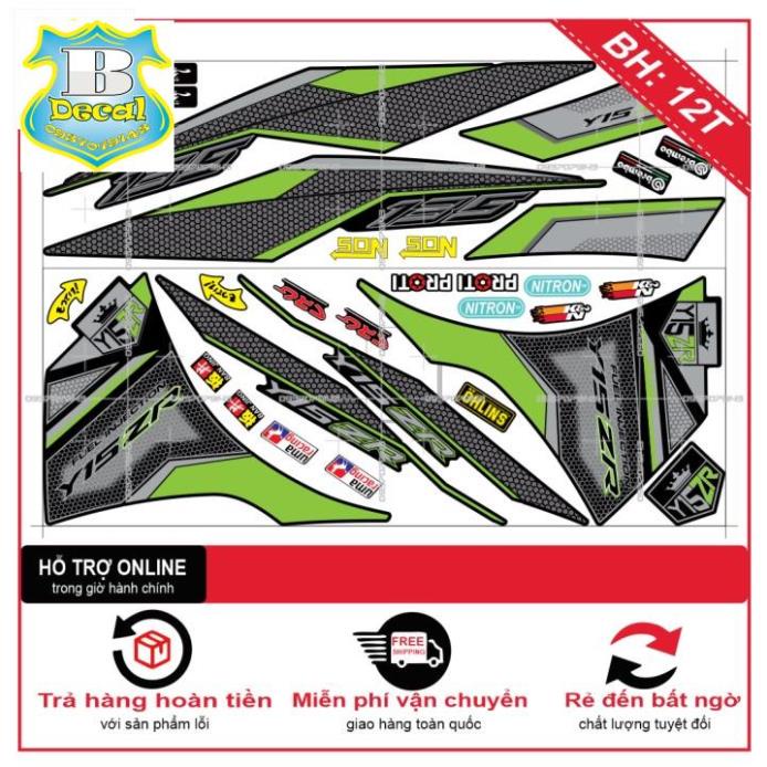 ( Quí khách vui lòng mang ra tiệm cho thợ dán ) Tem EX 2011 Y15ZR [Bi Decal]