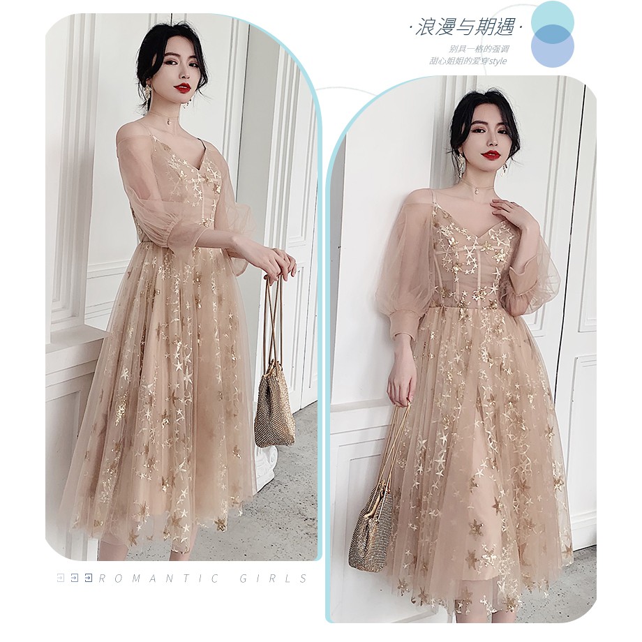 Váy đầm CAO CẤP phù dâu cưới hỏi dự tiệc size XS-3XL bigsize_wedding/event dress LT1136