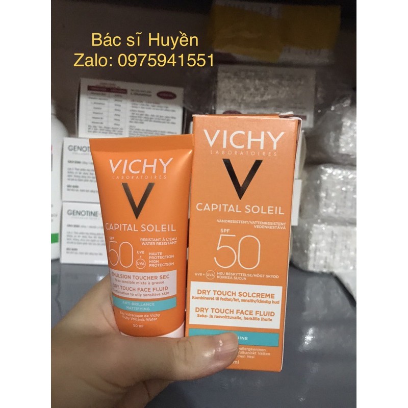 (NỘI ĐỊA PHÁP) Kem chống nắng Vichy fluid bản mới