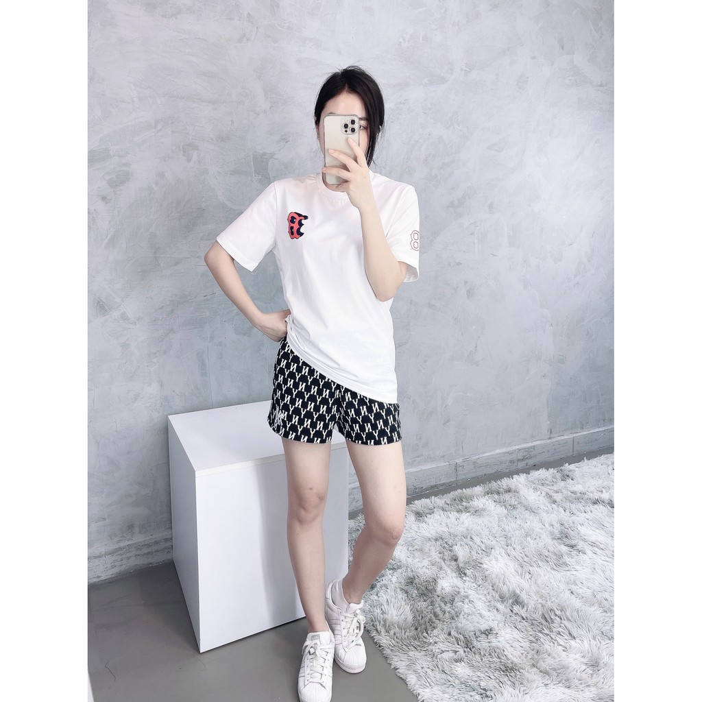 (HÀNG XUẤT XỊN) Áo Trắng 1826 BOS.TON POPCORN OVERFIT TEE Made in Cambodia full tag code  Size XS S M L
