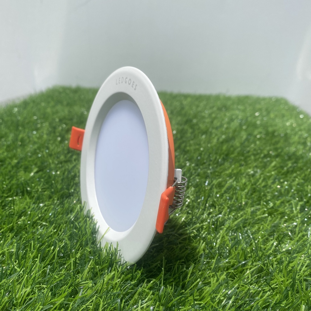 Đèn led âm trần downlight 6W LEDGOES siêu mỏng phi 100 thiết kế sang trọng