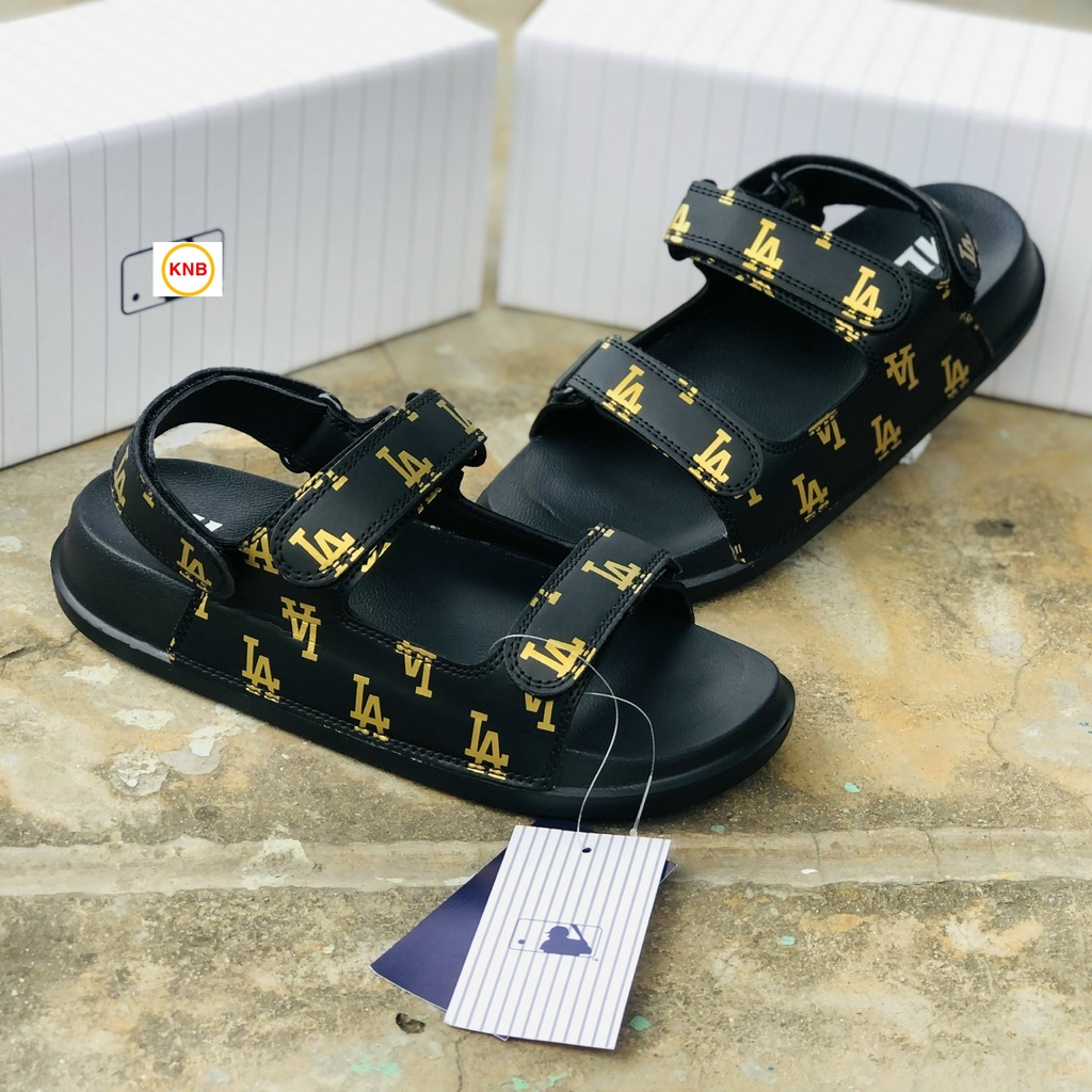 Giày Sandal -FREESHIP-Dép Sandal nam nữ thể thao 𝐌𝐋𝐁 full mẫu bền đẹp đế bằng siêu nhẹ học sinh,LA đen