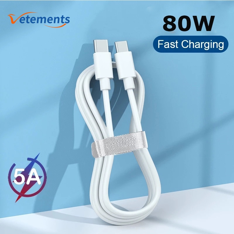 Dây cáp sạc nhanh 5A 80W Type C cho điện thoại Android Xiaomi Huawei Samsung tiện dụng