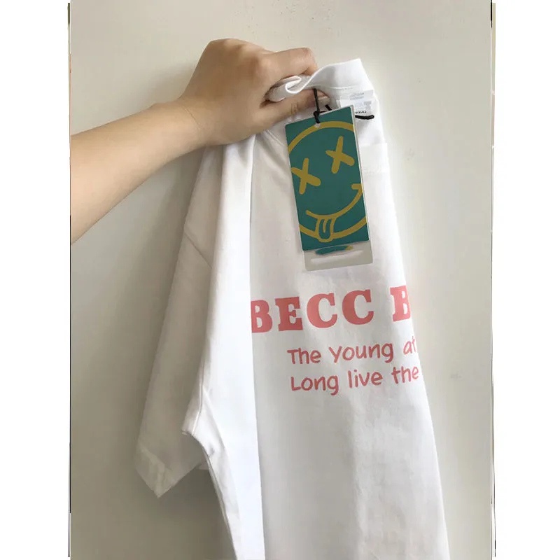 NRVP Áo Thun 100% Cotton Dáng Rộng Thời Trang Hàn Quốc Cho Nữ