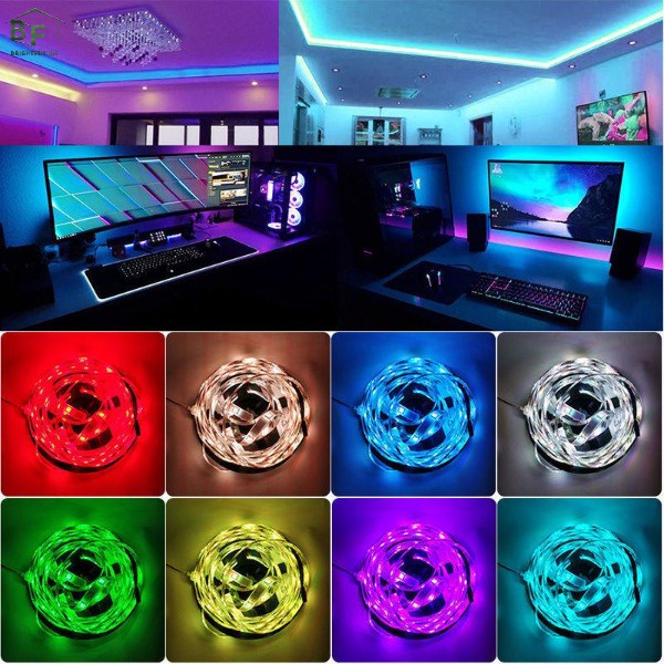 Đèn dây led RGB 16 triệu màu 3M 5M điều khiển bằng điện thoại nháy theo nhạc trang trí phòng