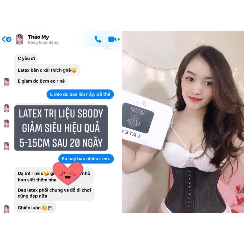 LATEX SBODY MIỄN PHÍ HẠ SIZE 2 LẦN TẶNG KÈM GEL TAN MỠ