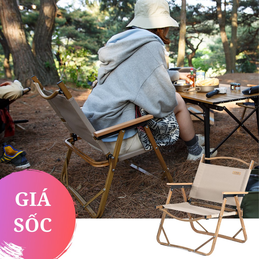 Ghế Dã Ngoại Du Lịch Cắm Trại Picnic Đọc sách Ngủ Trưa Cầm Tay Có Tựa Siêu Nhẹ NatureHike NH19Y002-D