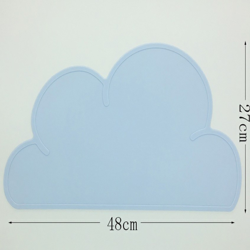 1 Miếng Lót Bàn Ăn Hình Đám Mây Bằng Silicone Cấp Thực Phẩm Chống Thấm Nước Phát Sáng 0531 Cho Trẻ Em