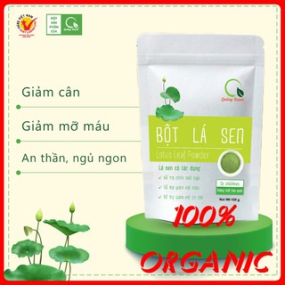 Bột Lá Sen Tươi Sấy Lạnh QUẢNG THANH 100gr 100% Organic [Chính Hãng]