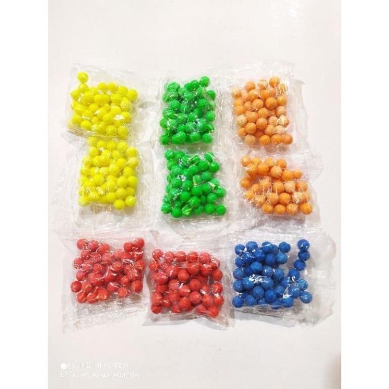 Combo 10 Túi Bi Nhựa Đủ Màu