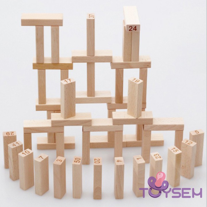 Bộ trò chơi rút gỗ Toysem kịch tính hấp dẫn cho trẻ từ 6 tuổi - Đồ chơi xếp hình - Quà tặng sinh nhật, thôi nôi cho bé