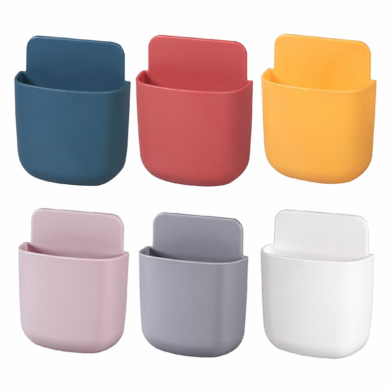 1 Hộp Nhựa Gắn Tường Đựng Điều Khiển Từ Xa / Điện Thoại Di Động / Dụng Cụ Sắp Xếp Gọn Gàng