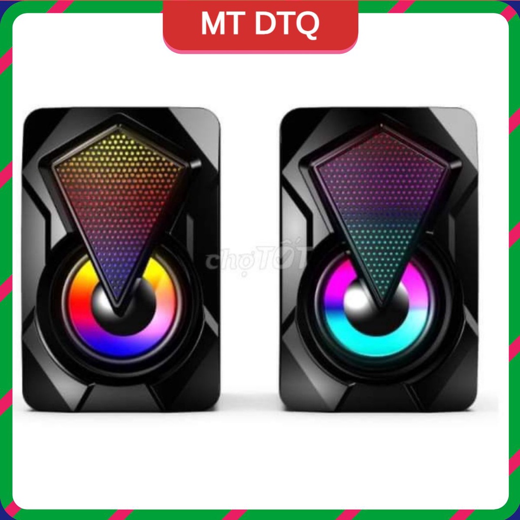 Loa mini 2.0 LeerFei YST-1046 - Loa vi tính mini LED RGB bảo hành 6 tháng giá cực rẻ