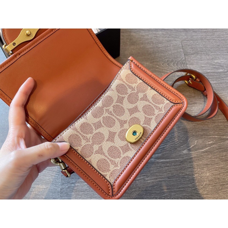 Túi đeo chéo COACH- Hero Shoulder Bag da thật cao cấp Au nhập khẩu new fullbox