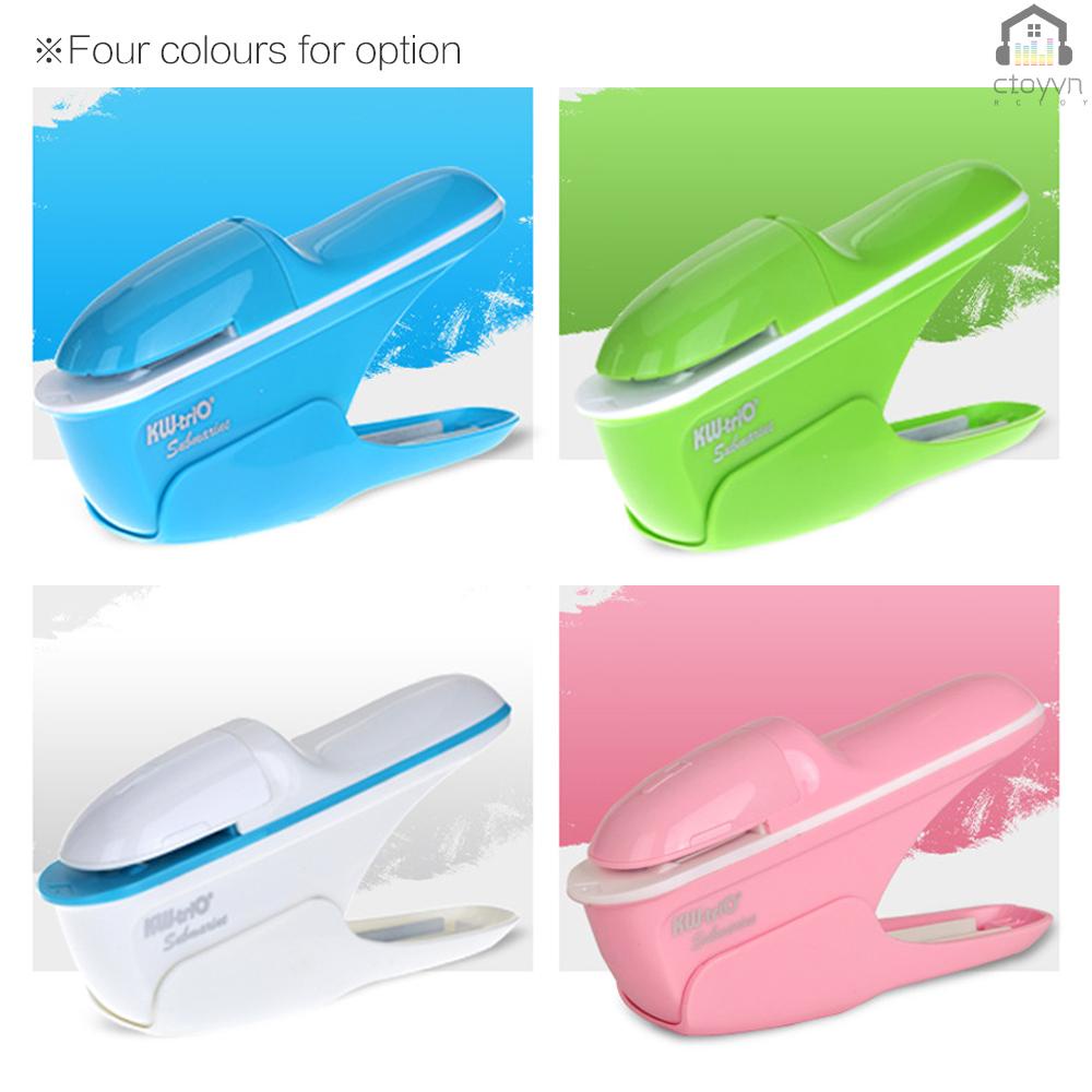 Dụng Cụ Dập Ghim Cầm Tay Mini An Toàn Không Cần Bấm Ghim 7 Tờ Cho Giấy Binding Commerci