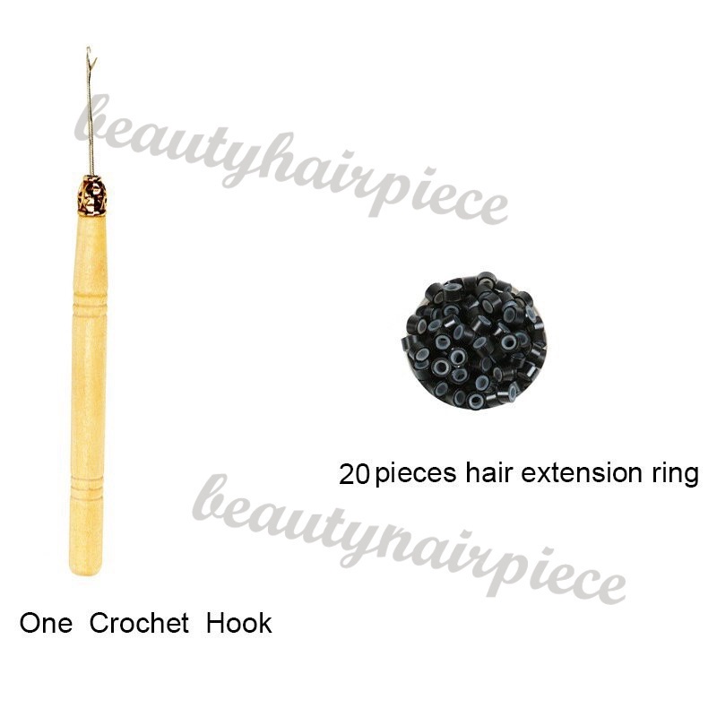 Bộ 10 Tóc Giả Nối Dài 16 Inch Bằng Sợi Tổng Hợp Màu Hồng / Xanh Dương / Tím Cho Nữ