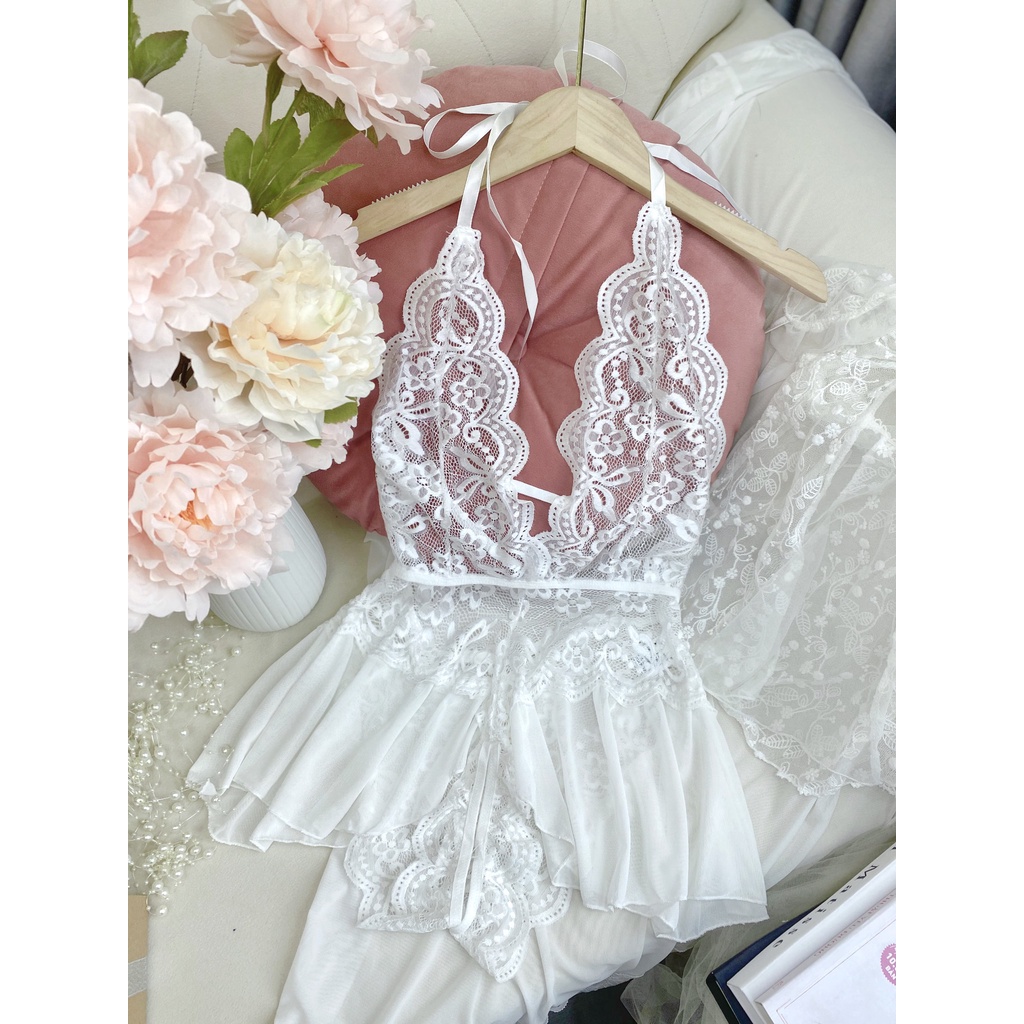 SP107 Váy ngủ Jum body phối ren sexy cao cấp quyến rũ - Hàng QC - SP107