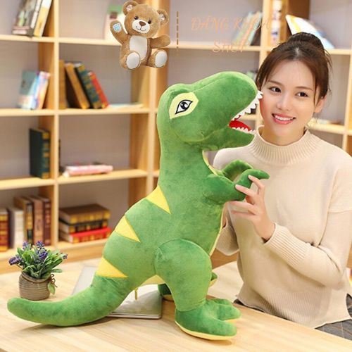 Gấu Bông Khủng Long Bạo Chúa Cao Cấp - Thú Bông Khủng Long Xanh Cho Bé Yêu Đủ Size