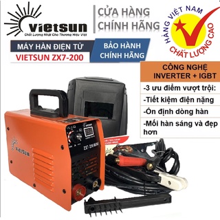 Máy hàn Vietsun ZX7 200 |Tặng full bộ kiện + thương hiệu Việt Nam, máy hàn điện tử, máy hàn mini