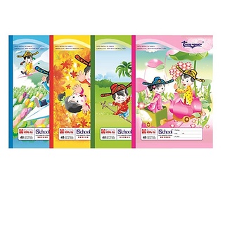 Combo 5 vở 4 ôly hồng hà 48 trang 0555 trạng nguyên