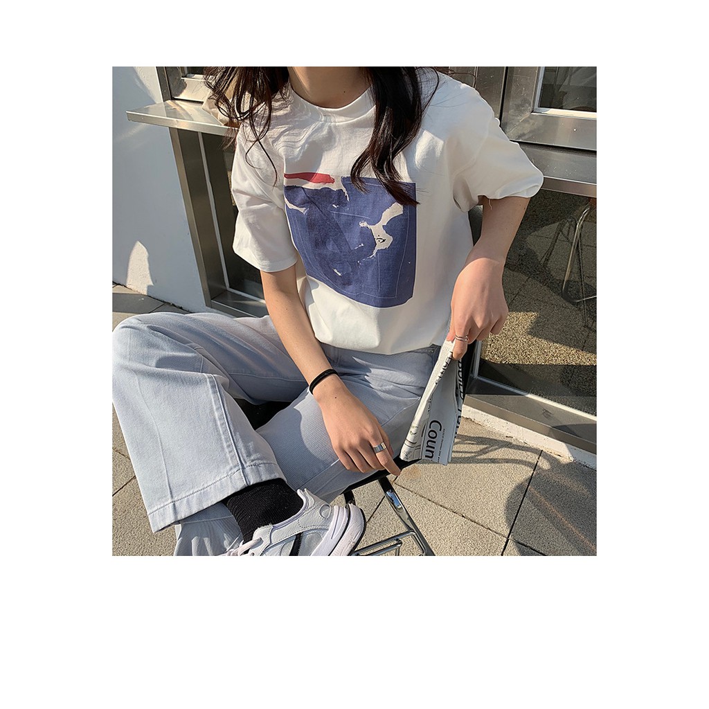 Áo thun form rộng in hình chất cotton thoáng mát Xonxen shop free size mã 5352