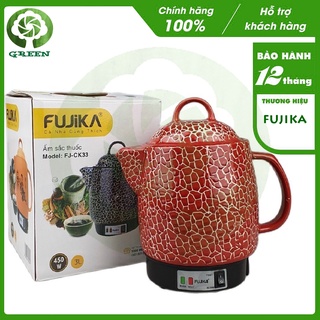 Siêu thuốc tự động 3L Fujika FJ-K33 K6 thân bằng gốm phủ men, đầu đốt chống bám dính dễ vệ sinh - KILA