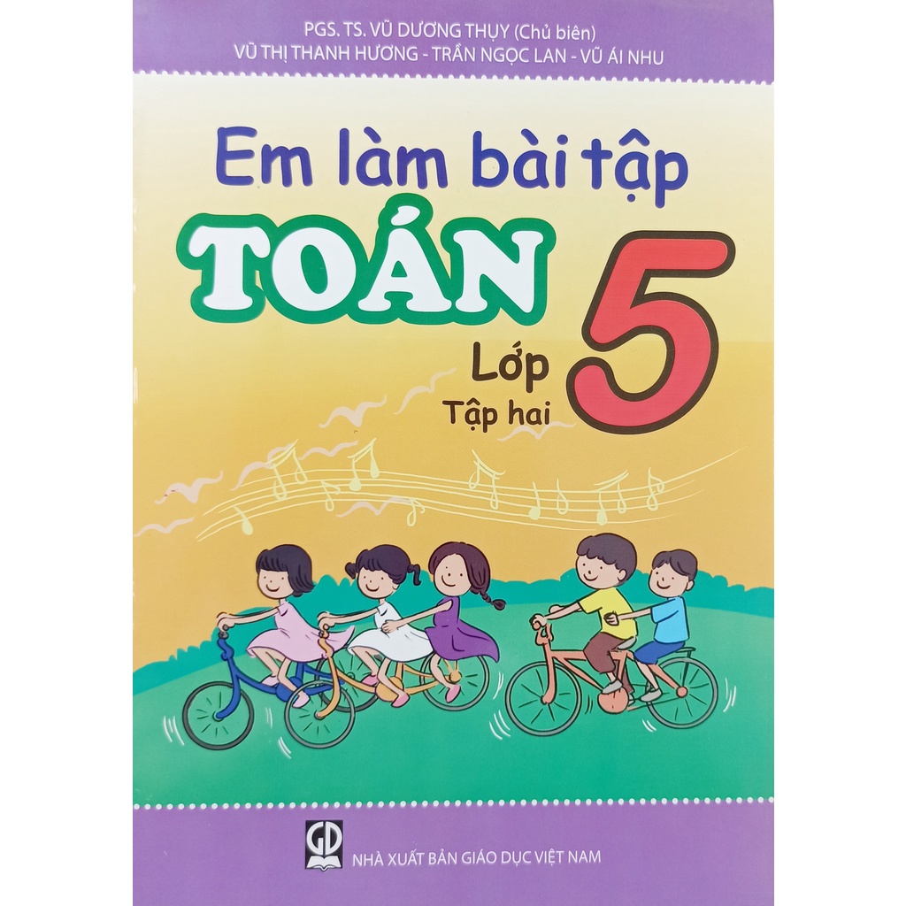Sách - Combo em làm bài tập Toán lớp 5 tập 1+2