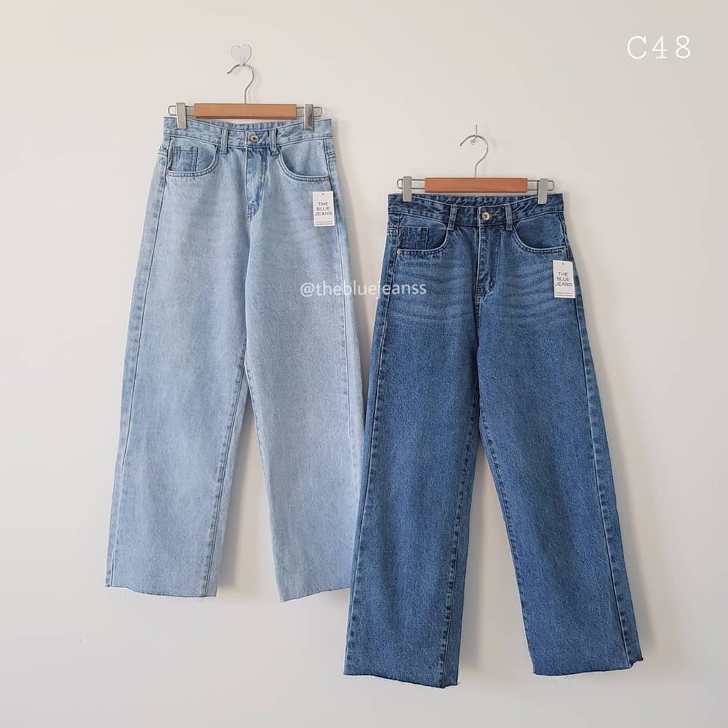 Quần Jeans Ống Suông - Ảnh Thật