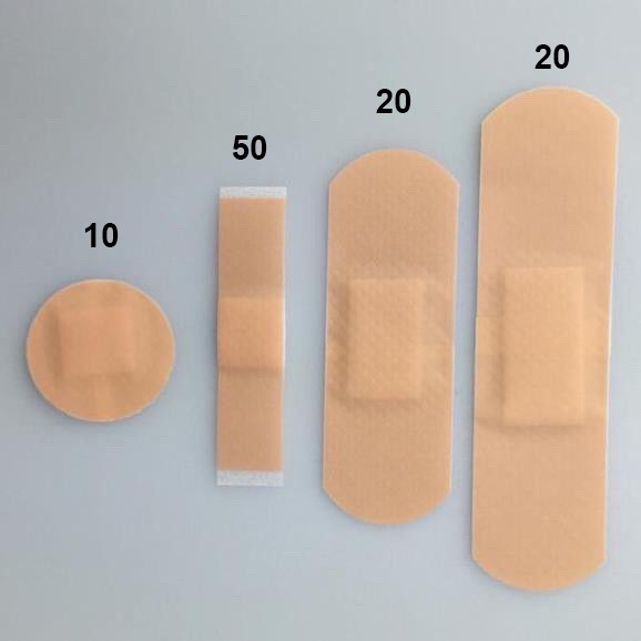 Hộp băng cá nhân không thấm nước 100 miếng nhiều kích cỡ hình dáng - Băng gâu - băng dính cá nhân Dumi Shop