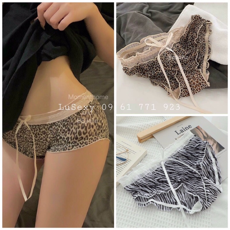 Quần lót nữ sexy cao cấp - Quần lót ren da beo da báo sang chảnh