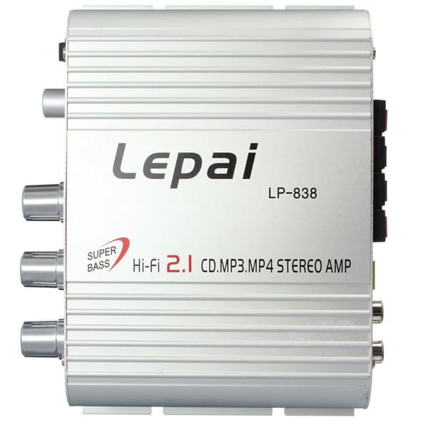 Ampli Mini Công Suất Lepy LP-838 12V Hi-Fi 2.1