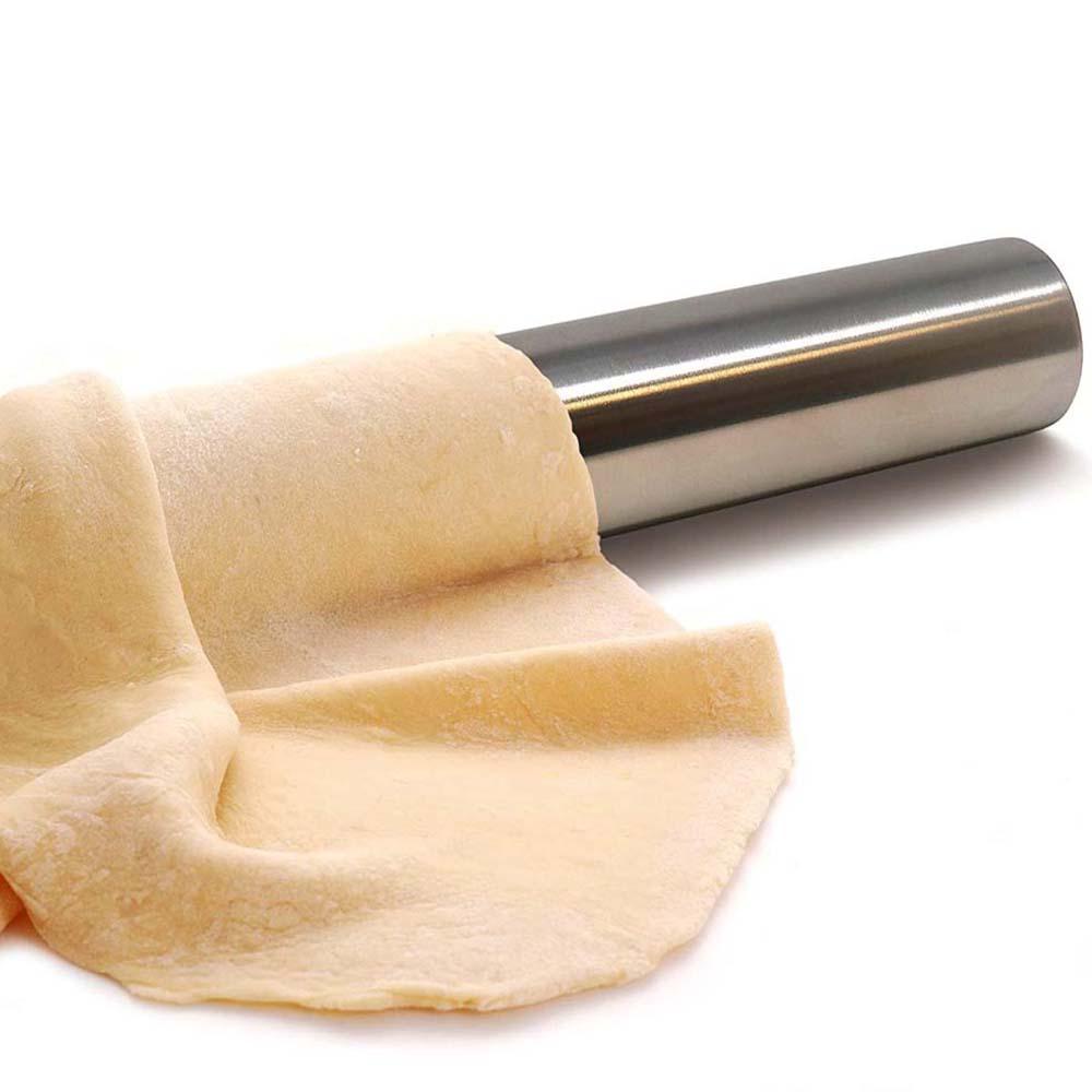 YIYU Cây Lăn Bột Làm Bánh Pizza Chống Dính Bằng Thép Không Gỉ