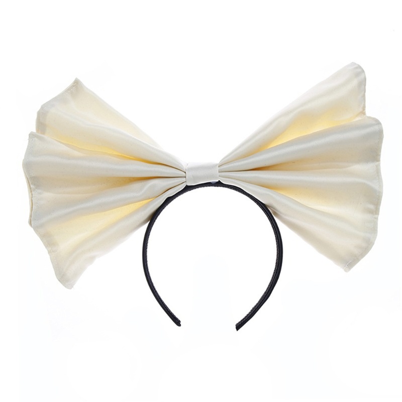 Băng Đô Nơ Lớn Bằng Satin Dùng Chụp Ảnh Halloween Dành Cho Nữ