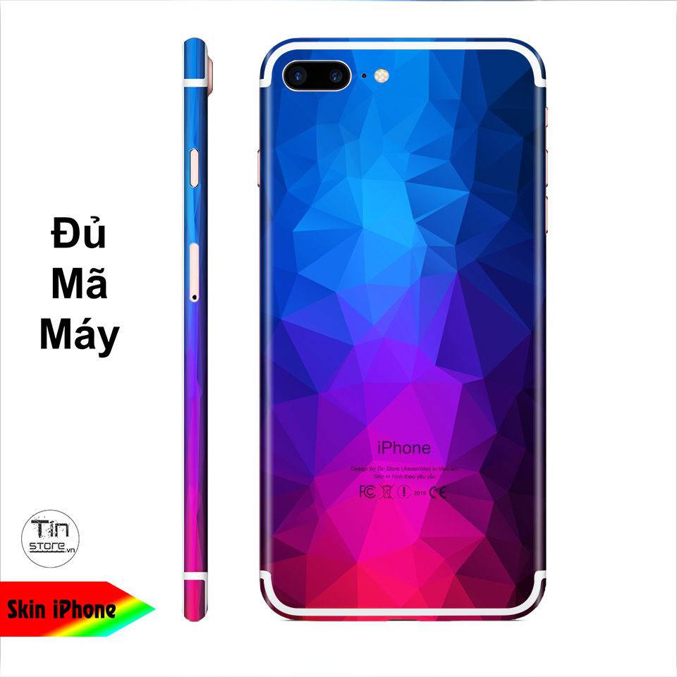 Miếng dán skin hình Vân kim cương - BG0025 cho iPhone ( có đủ mã máy )