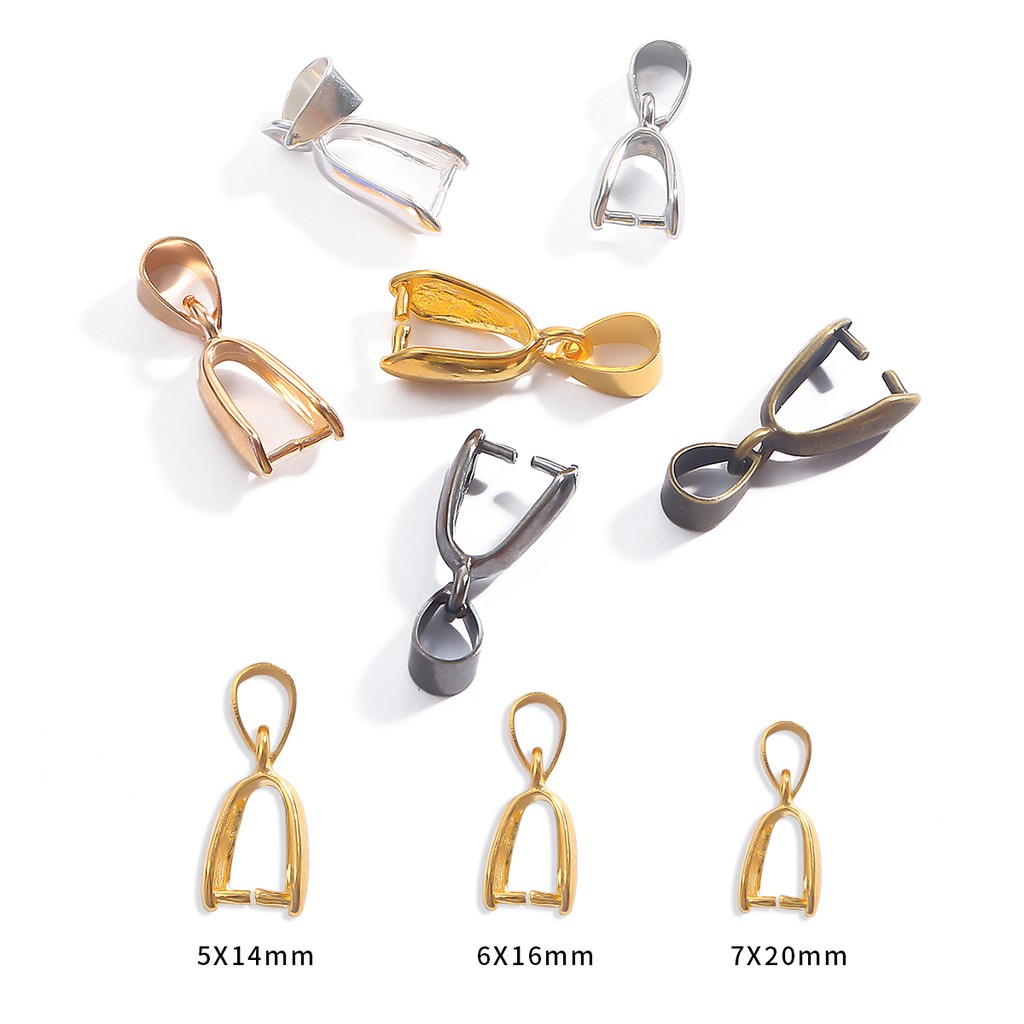 BEADIA Set 10 Móc Kẹp Nối Hạt Dưa Bằng Đồng