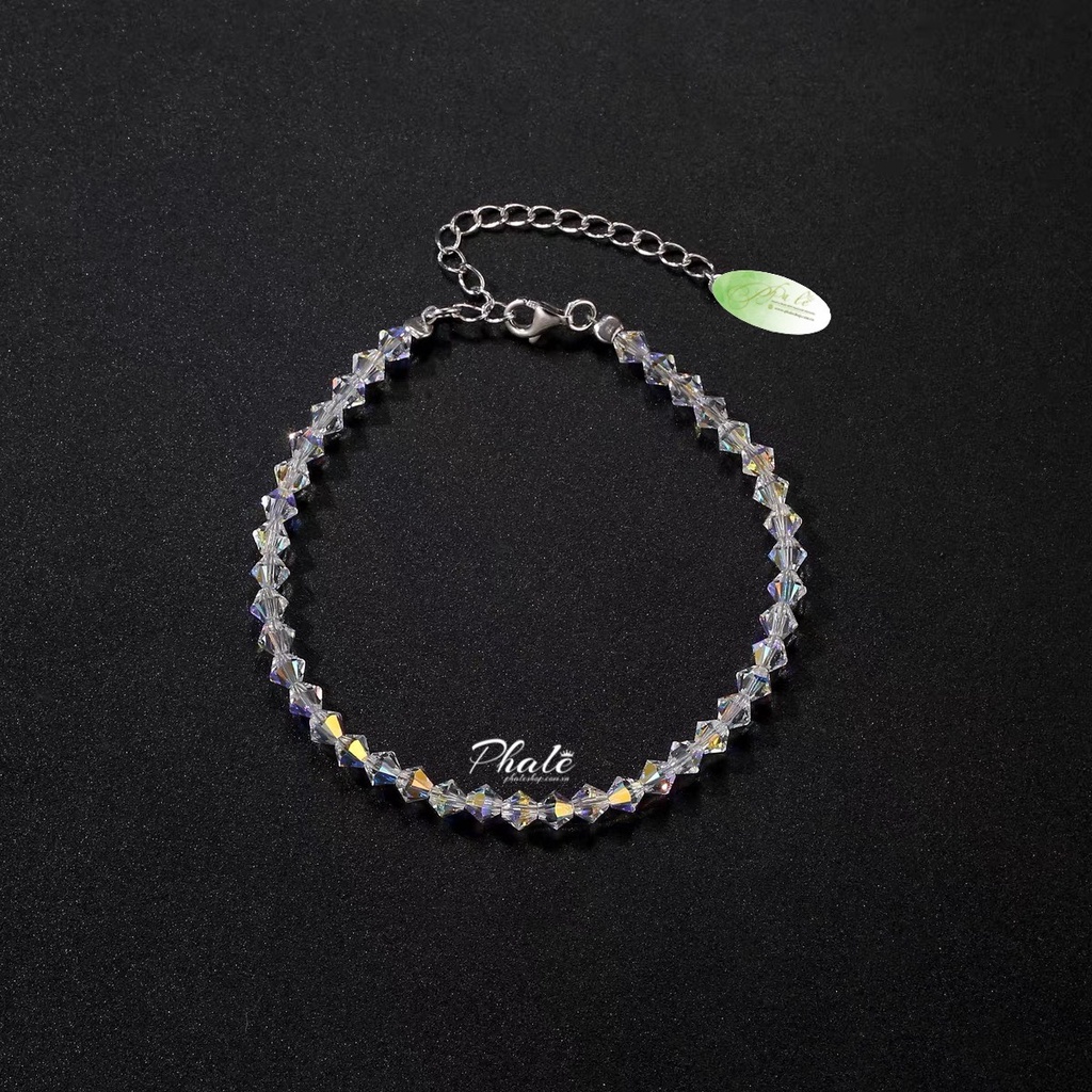Vòng Tay Pha Lê Nón Nhọn 04mm Được Thiết Kế Từ Pha Lê Swarovski