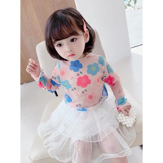 xả kho - Áo hoa 3D cho bé gái
