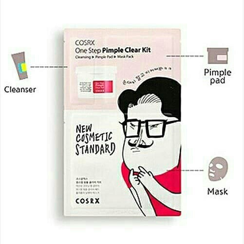 Set chăm sóc da mụn Cosrx One Step Original Clear Kit 3 bước