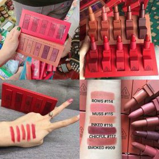 Set son sáp 3CE  5 cây mini