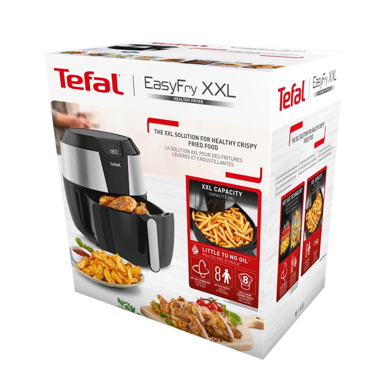 [Hàng chính hãng, Tặng chảo Tefal Natura] Nồi chiên không dầu XXL TEFAL EY701 EY701D EY701D15