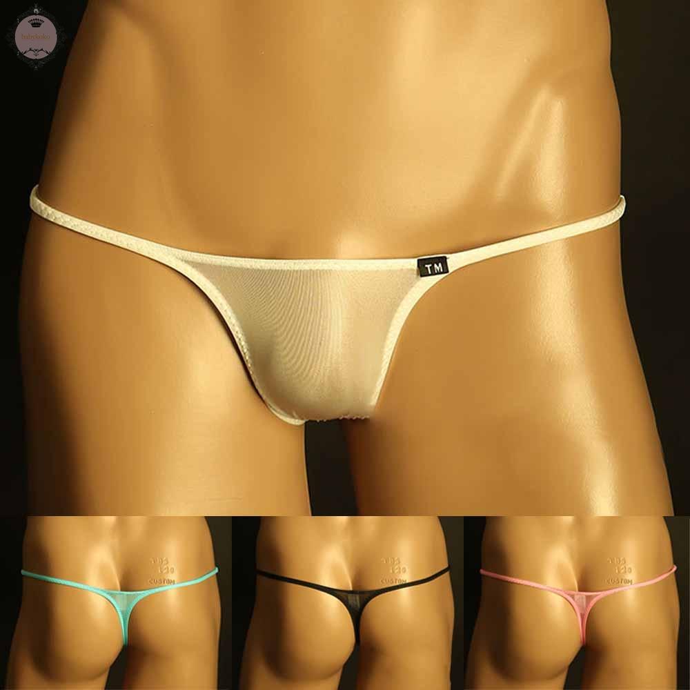 Men Thongs Sexy GString Sheer Pouch Briefs Low Rise Panties See Through Bikini kDHpIXJV NRoeWX HMzkVwDu