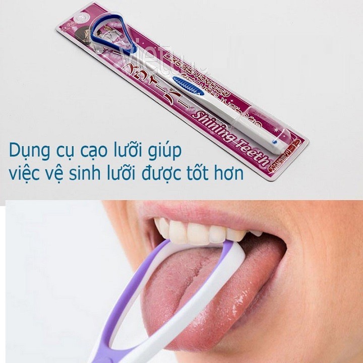 Dụng cụ nạo lưỡi cán dài NỘI ĐỊA NHẬT BẢN