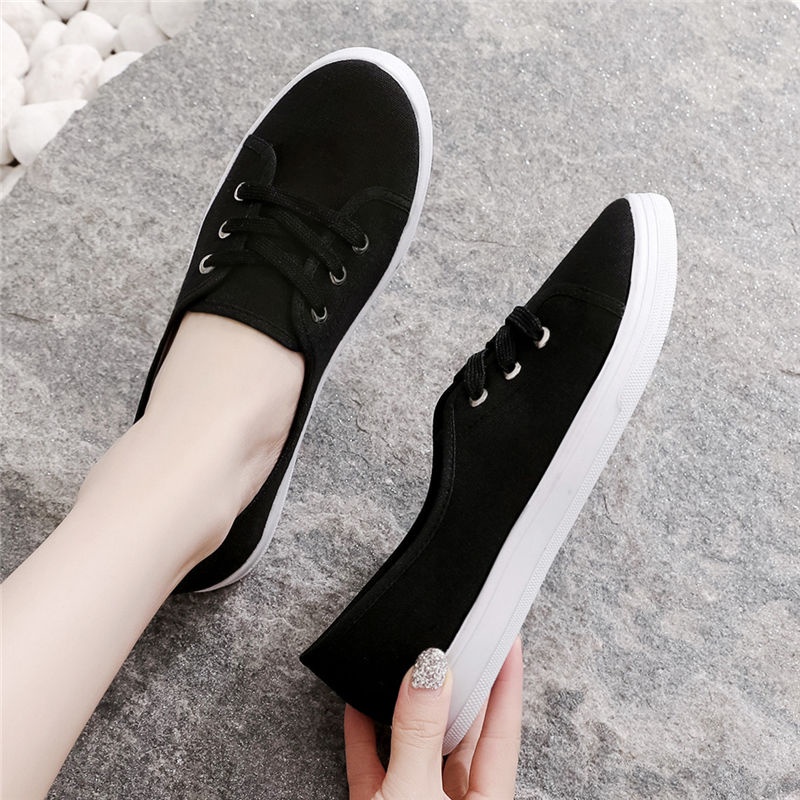 Giày Vải Canvas Thoáng Khí Thời Trang Cá Tính Cho Nữ