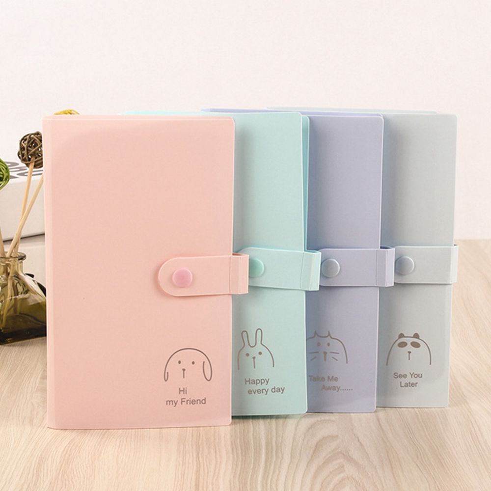 Quyển album ảnh có 120 túi rời phong cách công sỏ in họa tiết dễ thương dùng tại nhà/ văn phòng